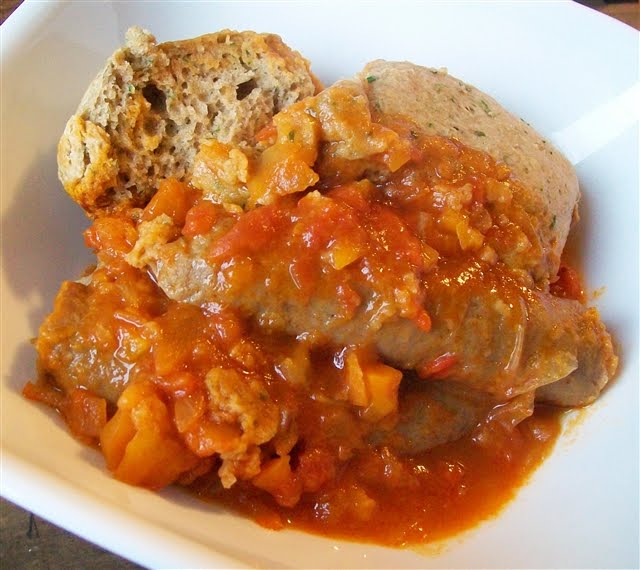 Sausage Casserole with Dumplings - Quirky Cooking