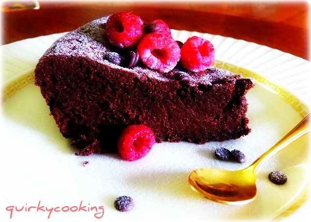 Flourless Chocolate Espresso Cake - Quirky Cooking