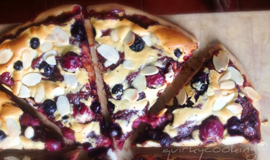Chocolate-Cherry-Berry Dessert Pizzas - Quirky Cooking