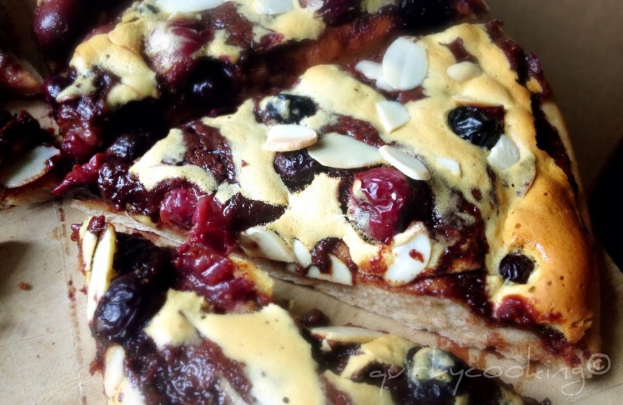 Chocolate-Cherry-Berry Dessert Pizzas - Quirky Cooking