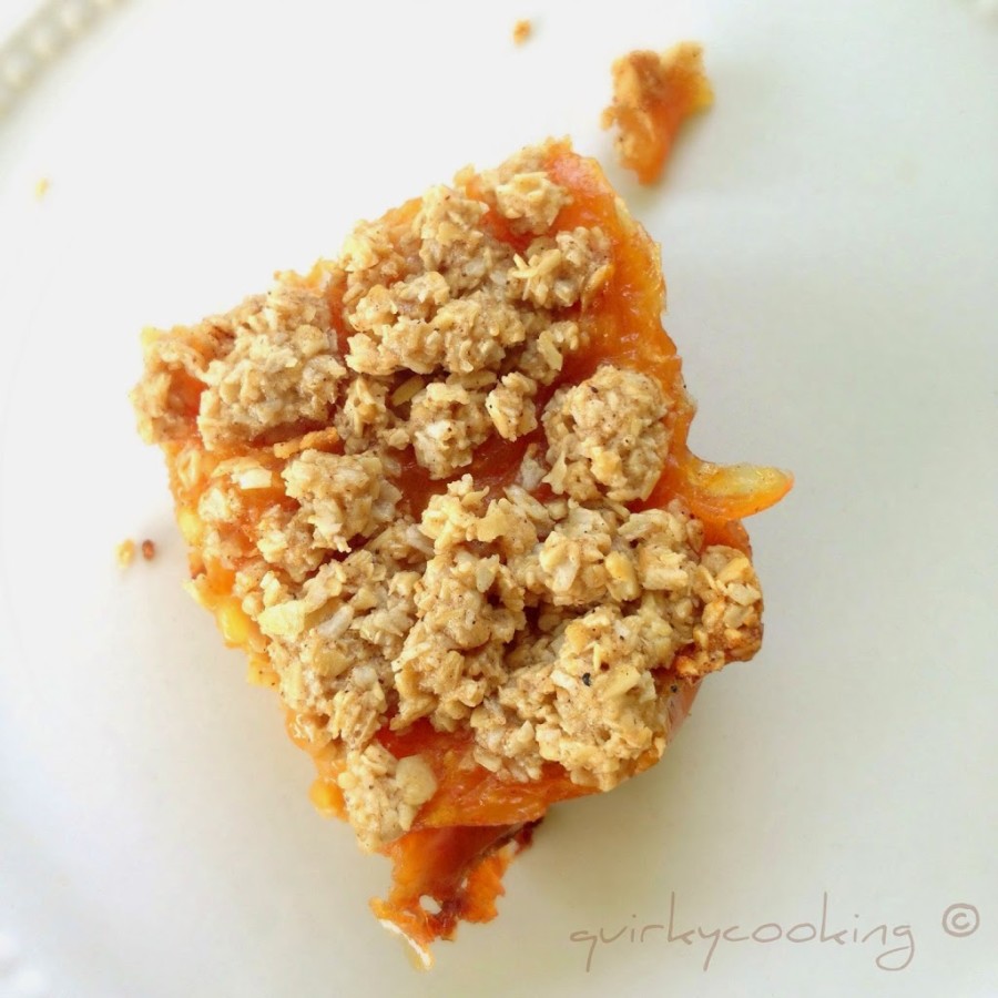 ‘Share the Love’ Apple & Persimmon Oat Slice - Quirky Cooking