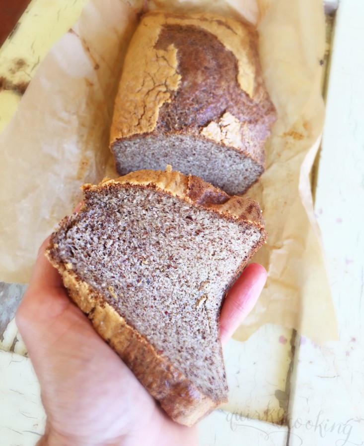 almond linseed paleo bread - quirky cooking