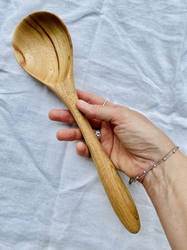 Quirky Cooking Hand~Crafted Wooden Ladle