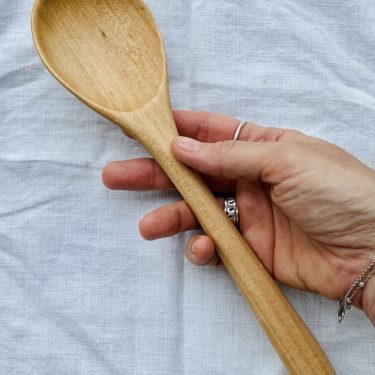 Quirky Cooking Hand~Crafted Wooden Spoon