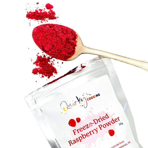 Freeze-dried raspberry powder, Quirky Cooking