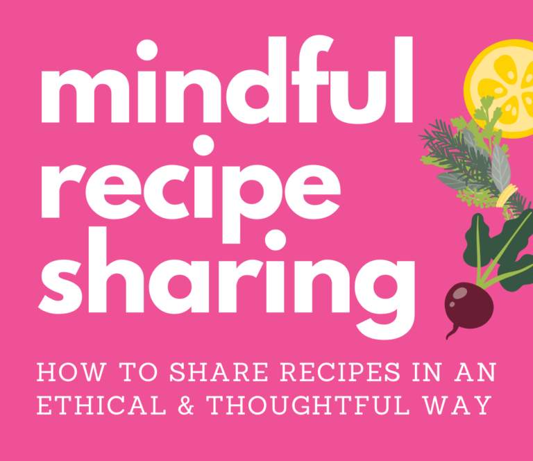 Mindful Recipe Sharing, Quirky Cooking